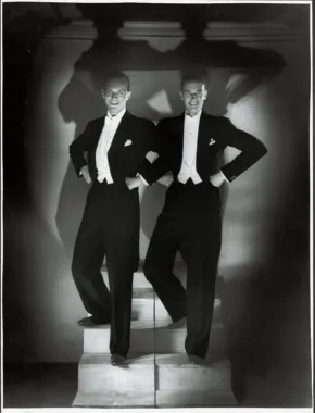Niels Bagge og Gustav Wallenberg som Wally Brothers, Studio Rudolph, 1931/32