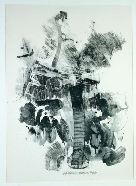 Robert Rauschenberg, Sky Hook, 1969, litografi på ajomari-papir, 1218x864 mm.