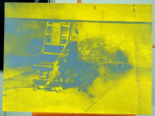 Andy Warhol, Electric Chair, 1971, silketryk på papir, 899 x 1215 mm.