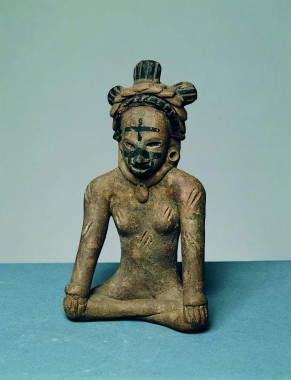 Figur, højde 18,5 cm, fra Nedre Remojadas, ca. 100-200 e.Kr.