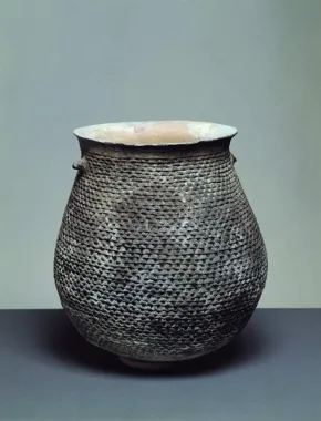 Krukke, højde 31 cm, Chaco corrugated, ca. 1000-1300