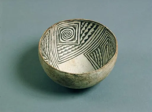 Skål, Tusayan Black-on-white, 1100-1275, diameter 23,5 cm