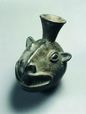 Krukke, Chimú, nordkysten, ca. 1000-1438, højde 19,5 cm.