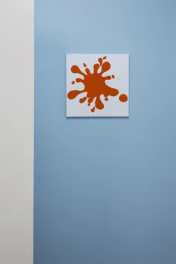 Paint Blob Prop, 2014. Maling, kanvas. 40 x 40 cm. Foto: Søren Aagaard