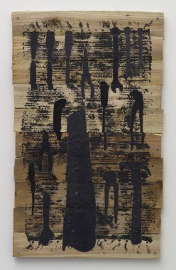 uden titel, 2009, akryl på plade, 122x104 cm, foto: Anders Sune Berg