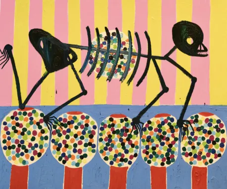 Addicted to Sugar, 2024. 200 x 240 cm. Olie på lærred. Foto: Fredrik Clement