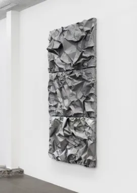 Perioder, 2023. Bly monteret på ramme. 240 x 132 cm. Foto: Jacob Friis-Holm Nielsen