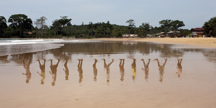 Atlantic (endless row), 2009, c-print