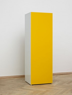 YELLOBELLY, Refrigirator, aluminum sheet, screws and alcyd paint, 2014