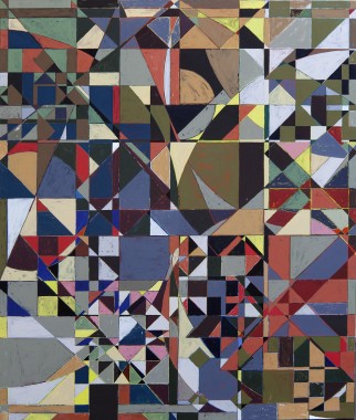 Devils Puzzle, 2011, akryl på lærred, 250 x 210 cm, foto: Anders Sune Berg