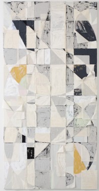 Fall, 2013, akryl, gesso, stout, på lærred, 240 x 120 cm, foto: Anders Sune Berg