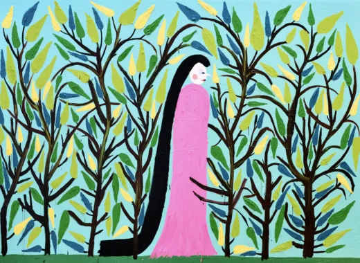 Garden Matters, 2024. 220 x 340 cm. Olie på lærred. Foto: Fredrik Clement