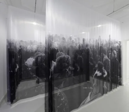 Gray Trampled Grass. Gray Snow, Gallery Christoffer Egelund, København, 2011, Print på tekstil