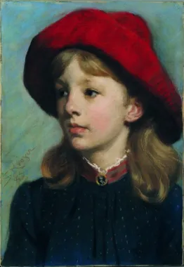 P.S. Krøyer, Holga Bagge som barn, 1885
