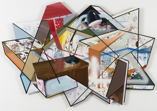 Living in a Box, 2008, olie og akryl på mdf panel, 121 cm x 178 cm, © Ivan Andersen, Galleri Bo Bjerggaard