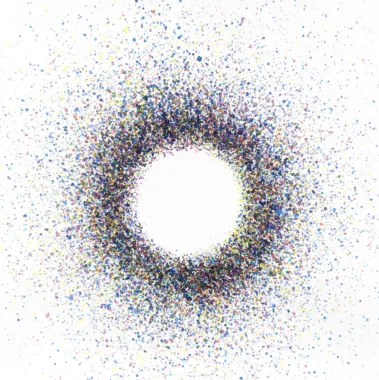 Jeppe Hein, Frequency Watercolours (D), 2013, Courtesy Johann König, Berlin, 303 Gallery, New York and Galleri Nicolai Wallner, Copenhagen, foto: original scans