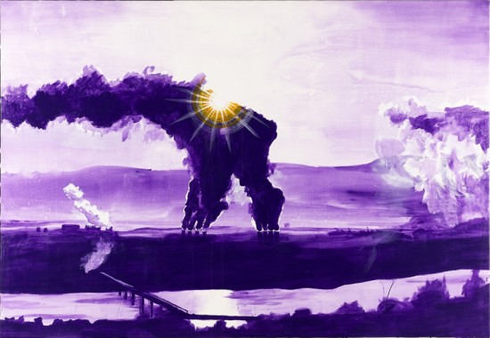 POLEN, 1998, akryl på lærred, 200x300 cm, ©John Kørner, Galleri Bo Bjerggaard