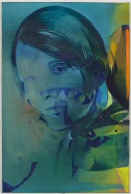 Karin, 2013, olie, pigment på hør, 52 x 35 cm, foto: Anders Sune Berg