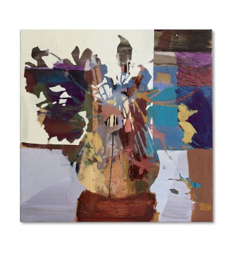 U.T. 2013, olie på lærred, 90x90 cm
