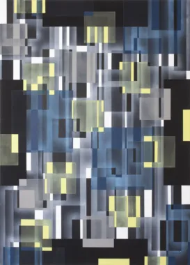 Light. Dusk. Darkness, 2012, akryl på lærred, 140x240 cm, foto: Erling Jeppesen