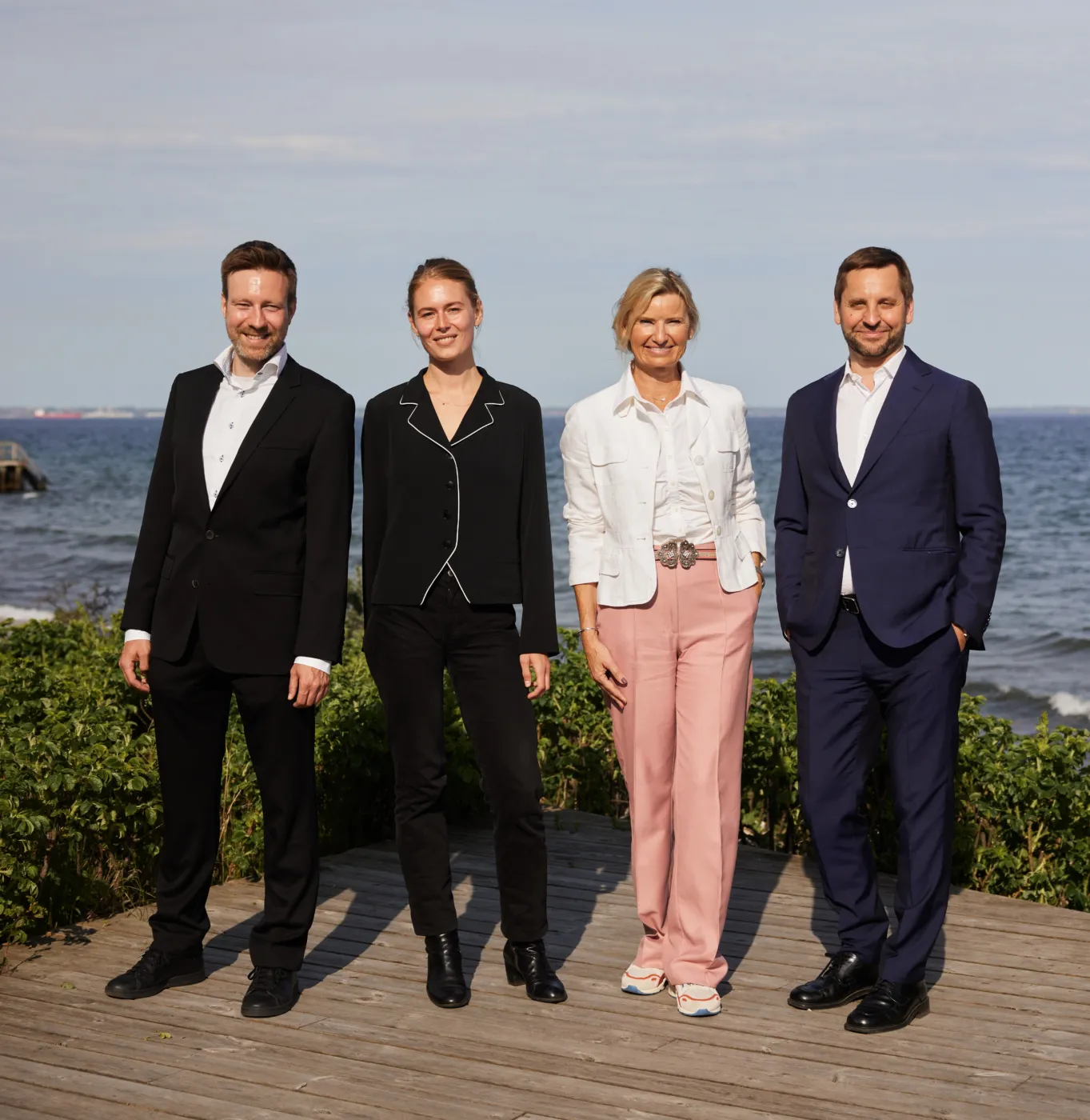 Bestyrelsen 2022, fra venstre: Juri Krasilnikoff, Lulu Refn, Nina Wedell-Wedellsborg, Christian Alsøe