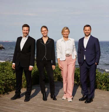 Bestyrelsen 2022. Fra venstre: Juri Krasilnikoff, Lulu Refn, Nina Wedell-Wedellsborg, Christian Alsøe - Foto: Anders Elmshøj
