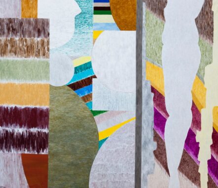 Billedkunstneren Meret Oppenheim, acryl på lærred, 2014, foto: Stine Heger