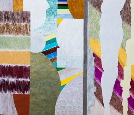 Billedkunstneren Meret Oppenheim, acryl på lærred, 2014, foto: Stine Heger
