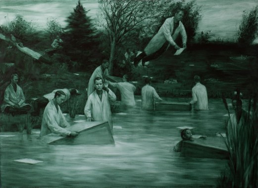 The Relocation, 2013, olie på lærred, 160x220 cm