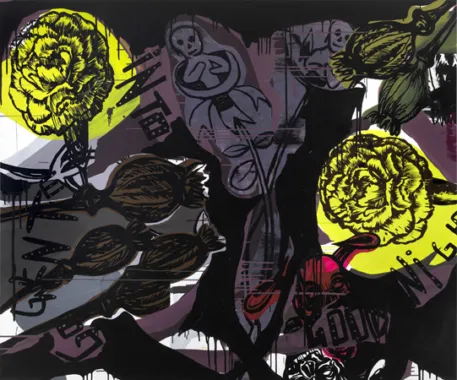 Go Gentle, 2011, Acryl på lærred, 200 x 240 cm, (foto: Roman März)