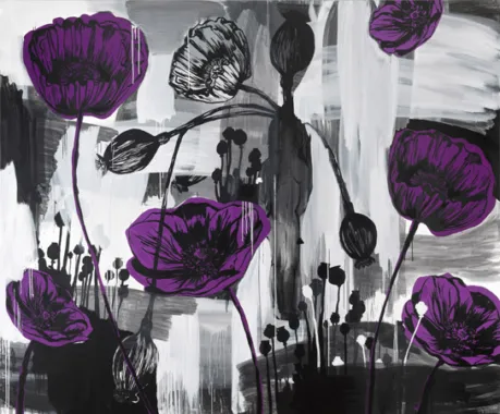 Solitaire, 2011, Acryl på lærred, 250 x 300 cm (foto: Roman März)