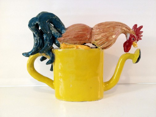 Vandkandehane, 2013, keramik, 25x35x12cm