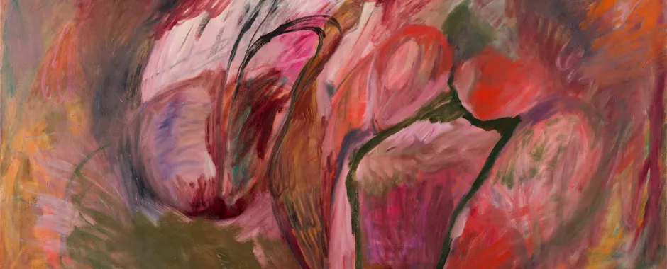 Uden titel (engel), oil on canvas
