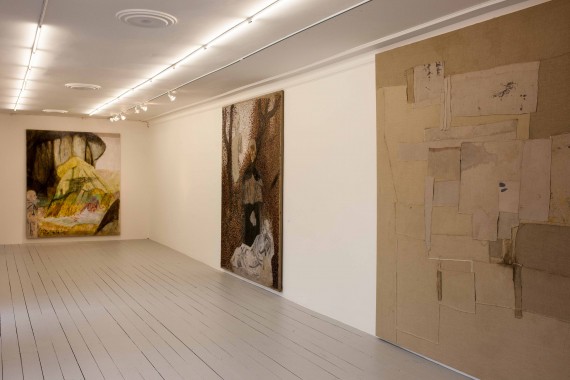 Sergej Jensen på Galleri Avlskarl, Feb. 2014, foto: Juri Krasilnikoff