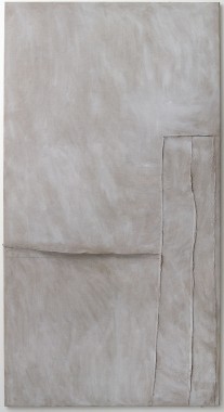 Neoliberal abstraktion. 2014, 216 x 114 cm, Pastel og akryl på syet lærred, foto: Anders Sune Berg