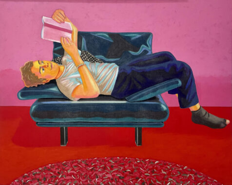 Magnus Andersen, Scandi Noir, 2022. Pastel and acrylic on canvas, 124 cm x 154 cm. Foto: Kristien Daem.