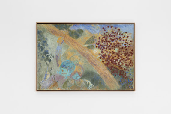 Katrine Bobek, Untitled, 2022, olie på lærred, 75 x 110 cm. Foto: Katrine Bobek.