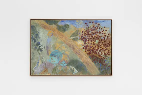 Katrine Bobek, Untitled, 2022, olie på lærred, 75 x 110 cm. Foto: Katrine Bobek.